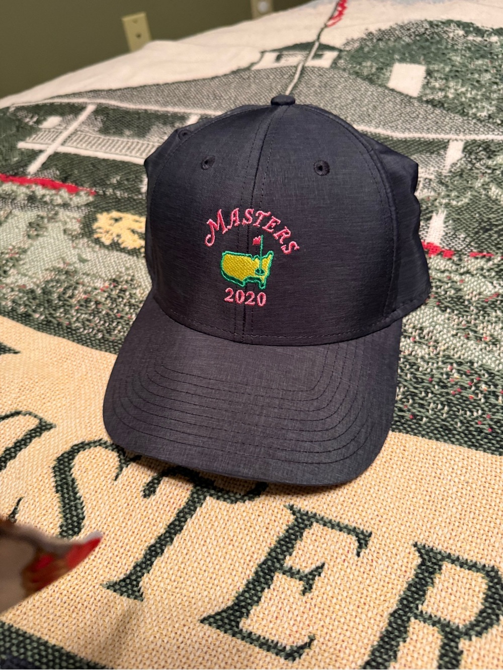 Masters 2020 Embroidered Black Baseball Cap